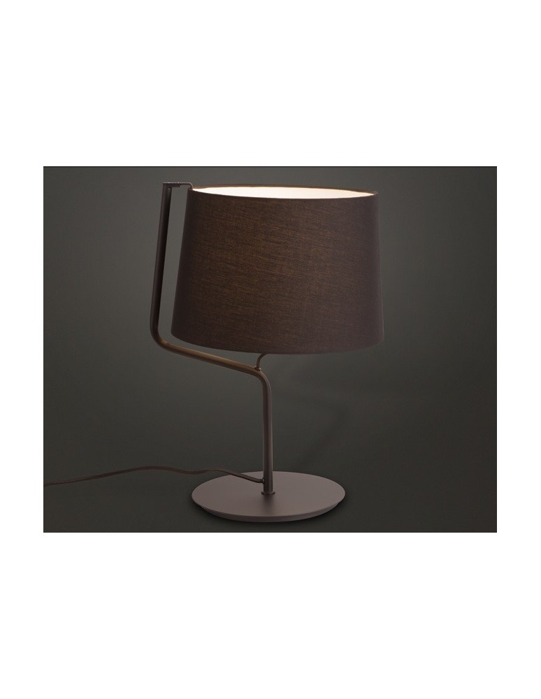Table lamps with lampshade - Maxlight Chicago Table Lamp Black + Black Lampshade T0029 - product kolory-swiatla.pl 2