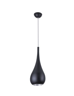 Maxlight Drop Pendant Black 20cm 1xE27 P0233