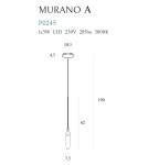 Designer pendant lamps - Maxlight Murano A Pendant Lamp P0245 - product 2
