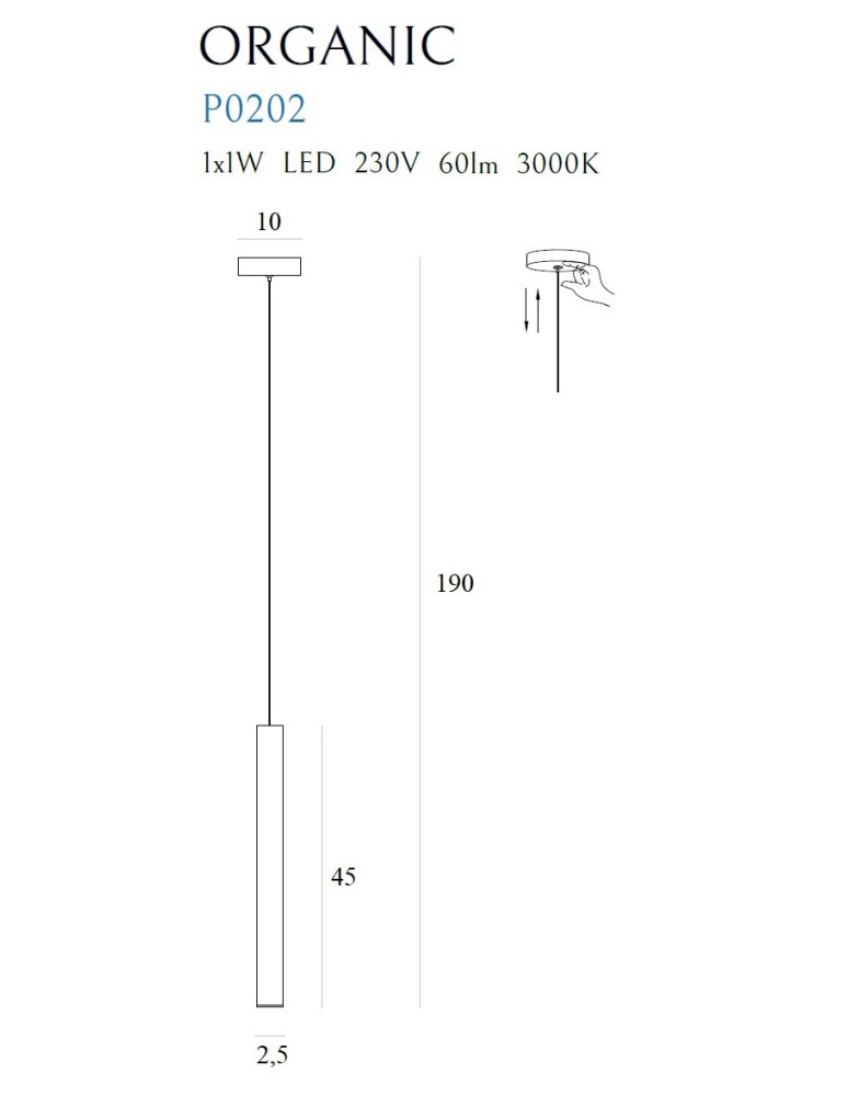 Icicle pendant lamps - Maxlight Organic I Pendant Lamp White P0202 - product kolory-swiatla.pl 3