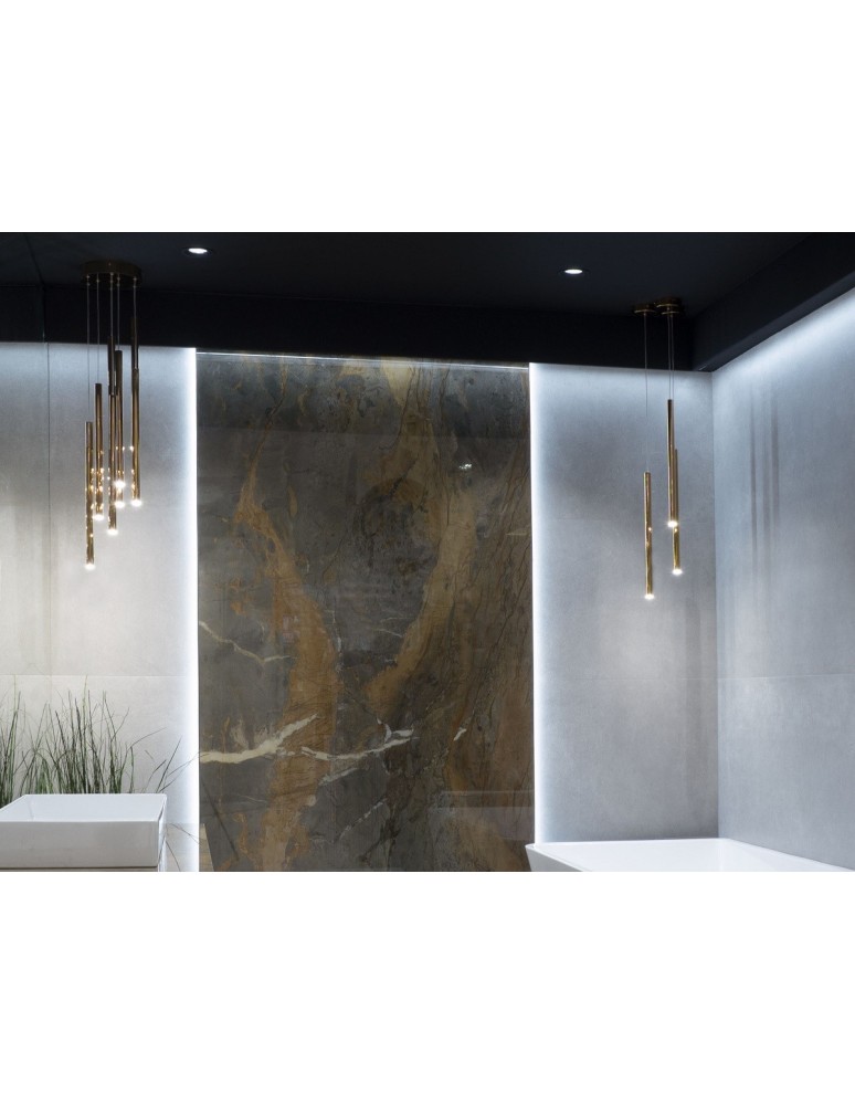 Icicle pendant lamps - Maxlight Organic I Pendant Lamp Gold P0204. - product kolory-swiatla.pl 4