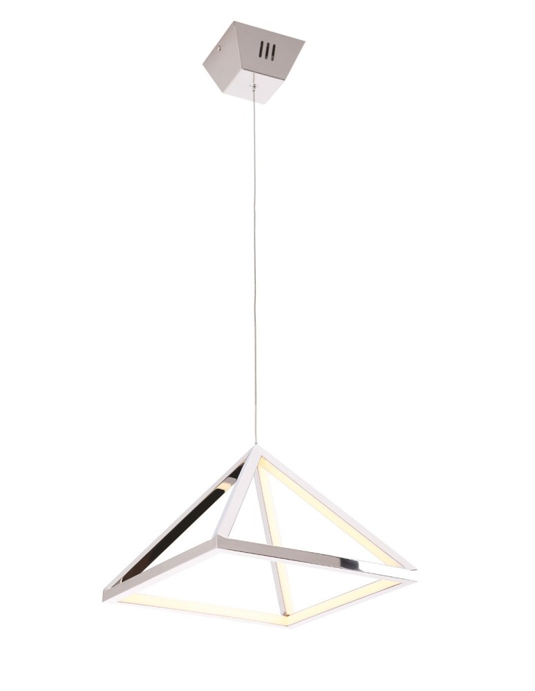 LED pendant lamps - Maxlight Peak S Chrome Pendant Lamp, 20W P0273 - product kolory-swiatla.pl 1