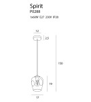 Pendant lamps - Maxlight Spirit 1 transparent P0288 Pendant Lamp. - product 2