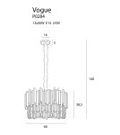 Glamour chandeliers - Maxlight Vogue Pendant Lamp P0284 - product 3