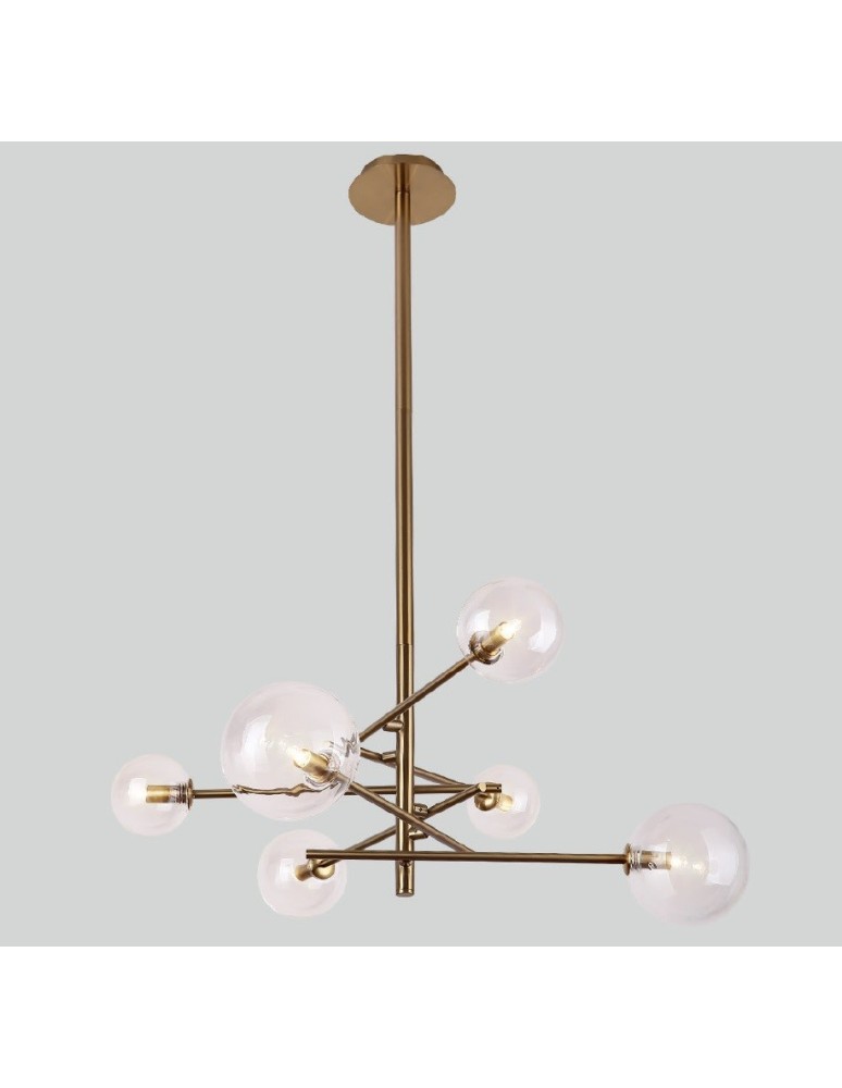 Brass-colored pendant lamps - Maxlight Lollipop P0294 Pendant Lamp. - product kolory-swiatla.pl 4