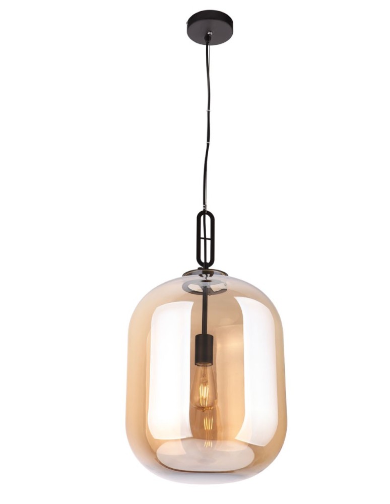 Glass pendant lamps - Maxlight Honey Amber P0299 Pendant Lamp. - product kolory-swiatla.pl 1