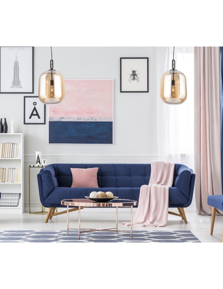 Glass pendant lamps - Maxlight Honey Amber P0297 Pendant Lamp. - product kolory-swiatla.pl 2