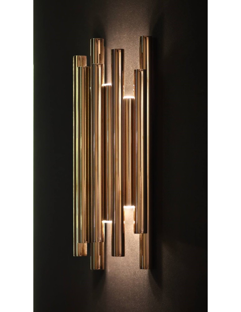 Glamour wall lamps - Maxlight Organic Gold Dimmable Wall lamp W0187D - product kolory-swiatla.pl 2