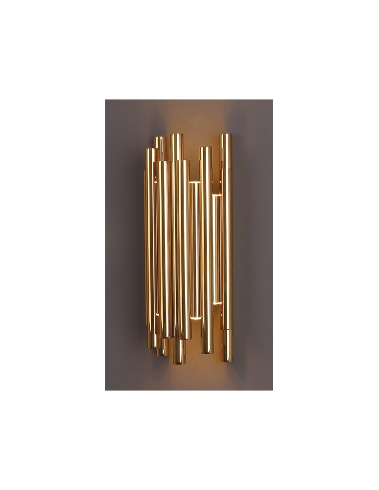 Glamour wall lamps - Maxlight Organic Gold Dimmable Wall lamp W0187D - product kolory-swiatla.pl 3
