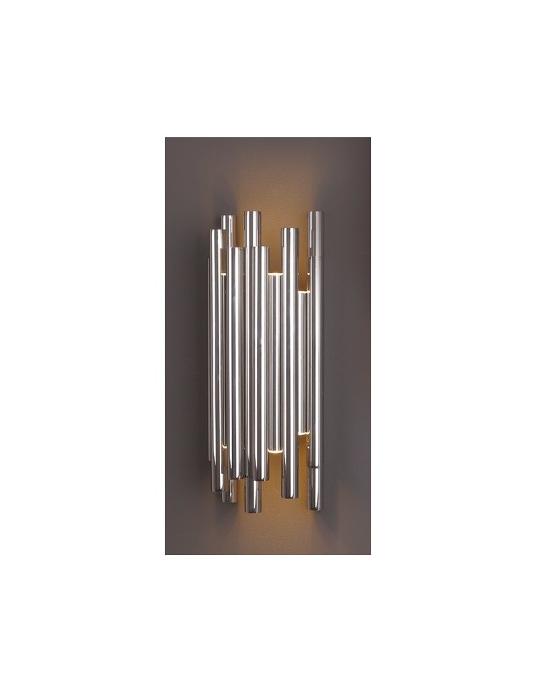 Glamour wall lamps - Maxlight Organic chrome dimmable wall lamp W0186D - product kolory-swiatla.pl 2
