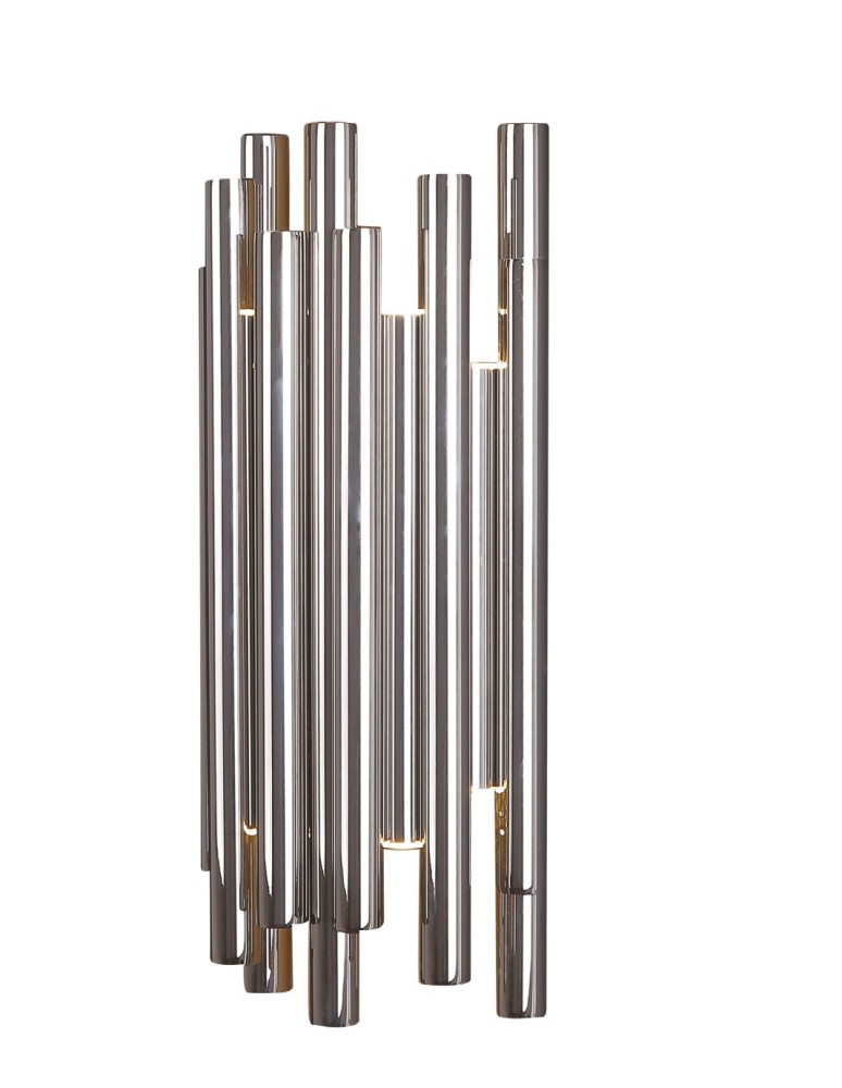 Glamour wall lamps - Maxlight Organic chrome dimmable wall lamp W0186D - product kolory-swiatla.pl 1