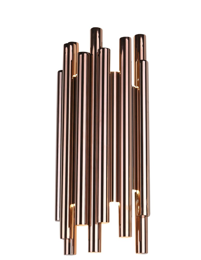 Glamour wall lamps - Maxlight Wall lamp Organic Copper Dimmable W0153D - product kolory-swiatla.pl 1