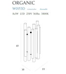 Glamour wall lamps - Maxlight Wall lamp Organic Copper Dimmable W0153D - product 3
