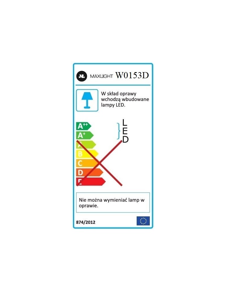 Glamour wall lamps - Maxlight Wall lamp Organic Copper Dimmable W0153D - product kolory-swiatla.pl 4