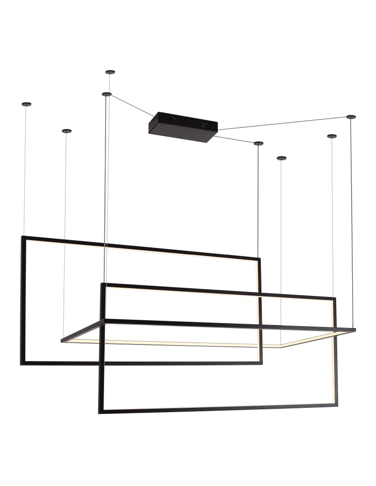 Geometric pendant lamps - Maxlight Geometric Pendant Lamp Black Dimmable P0271D - product kolory-swiatla.pl 1