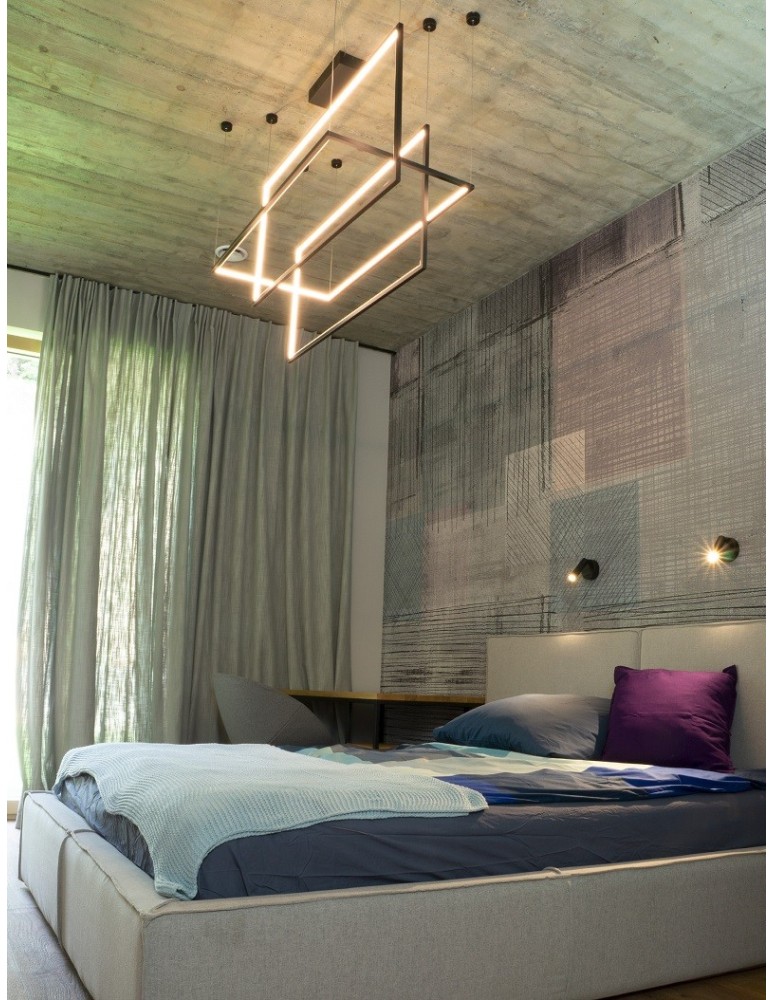 Geometric pendant lamps - Maxlight Geometric Pendant Lamp Black Dimmable P0271D - product kolory-swiatla.pl 4