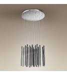 Icicle pendant lamps - Maxlight Organic 33X1 Chrome Dimmable P0175D Pendant Lamp. - product 2
