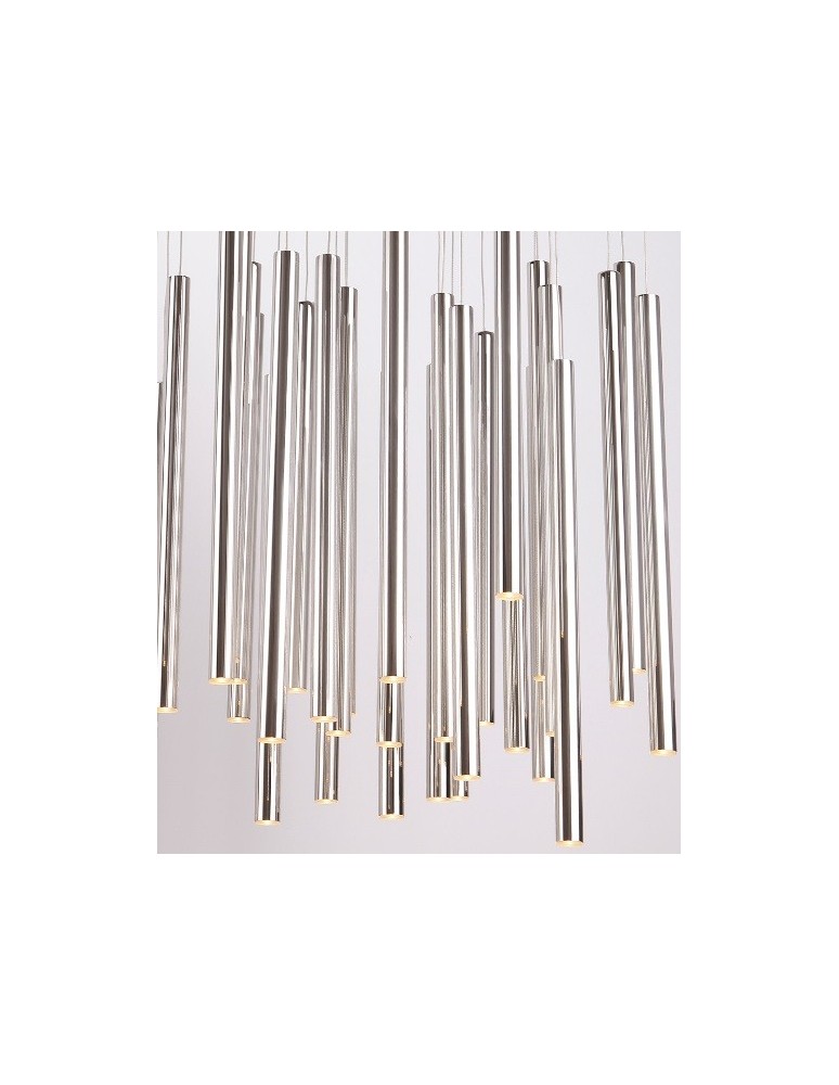 Icicle pendant lamps - Maxlight Organic 33X1 Chrome Dimmable P0175D Pendant Lamp. - product kolory-swiatla.pl 4