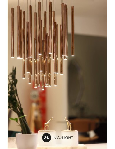 Maxlight Lampa Wisząca Organic 33X1 Miedź Ściemnialna P0174D - produkt 2