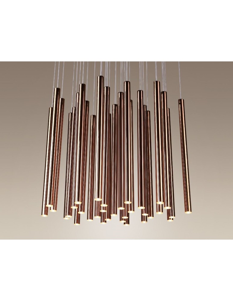 Icicle pendant lamps - Maxlight Organic 33X1 Copper Dimmable P0174D Pendant Lamp. - product kolory-swiatla.pl 4