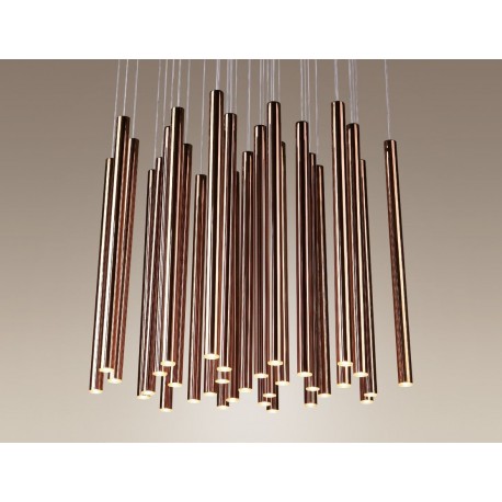 MAXlight Organic copper Wisząca z funkcją ściemniania LED 33x1W + 4x3W 2200lm 3000K P0174D
