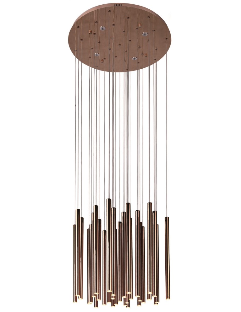 Icicle pendant lamps - Maxlight Organic 33X1 Copper Dimmable P0174D Pendant Lamp. - product kolory-swiatla.pl 1