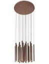 Maxlight Lampa Wisząca Organic 33X1 Miedź Ściemnialna P0174D