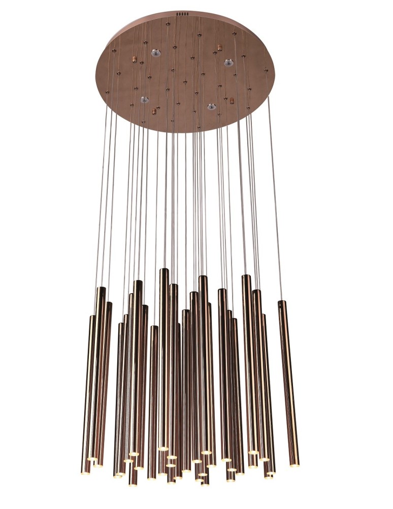 Icicle pendant lamps - Maxlight Organic 33X1 Copper Dimmable P0174D Pendant Lamp. - product kolory-swiatla.pl 5