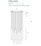 Icicle pendant lamps - Maxlight Organic 33X1 Copper Dimmable P0174D Pendant Lamp. - product 6