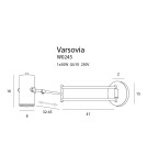 Cantilever wall lamps - Maxlight Varsovia Long Wall lamp W0245 - product 4