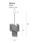 Glamour pendant lamps - Maxlight Nemo P0339 Pendant Lamp. - product 3