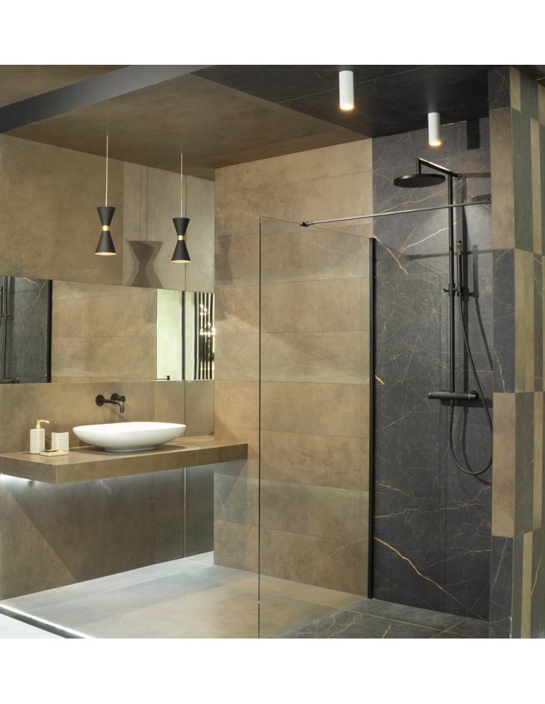 Pendant lamps - Maxlight Cornet LED Pendant 5W 300lm 3000K Black/Gold P0330 - product kolory-swiatla.pl 3