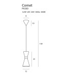 Pendant lamps - Maxlight Cornet LED Pendant 5W 300lm 3000K Black/Gold P0330 - product 5