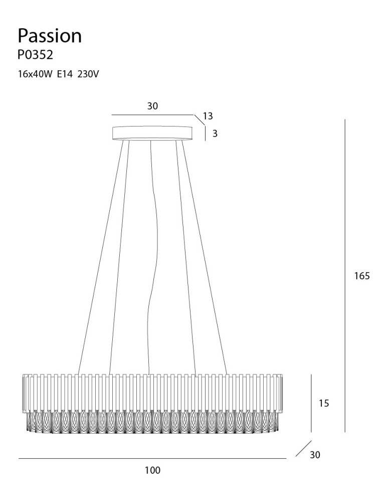 Pendant lamps - Maxlight Passion Pendant Lamp P0352 - product kolory-swiatla.pl 6