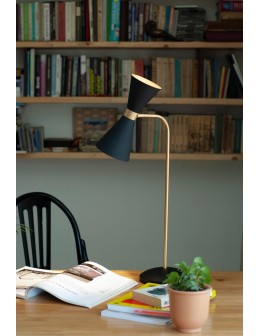 Maxlight Cornet LED 2x5W 550LM 3000K biurkowa czarny/złoty T0039 - produkt 2