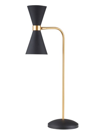 Maxlight Cornet LED 2x5W 550LM 3000K desk lamp black/gold T0039