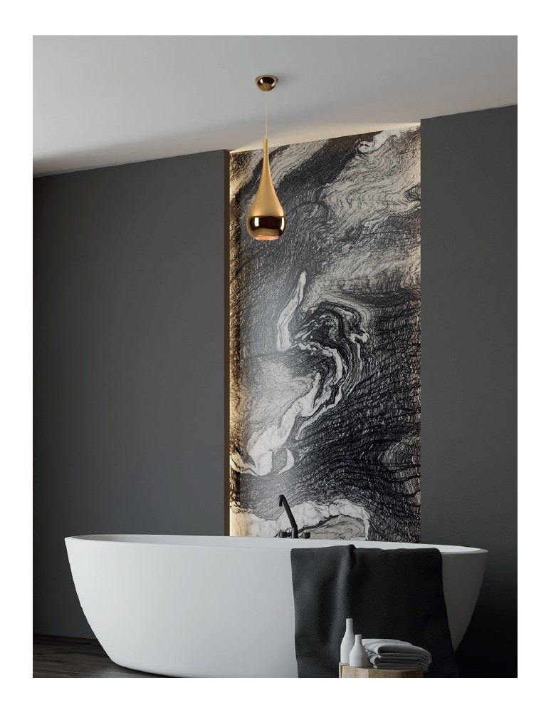 Pendant lamps - Maxlight Drop Pendant Gold 20cm 1xE27 P0308 - product kolory-swiatla.pl 2