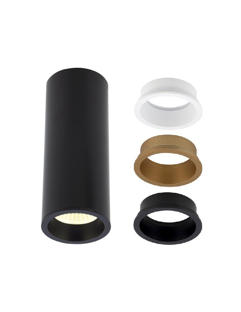 LED ceiling luminaires - Maxlight Long Ceiling Lamp Black 7W C0154. - product kolory-swiatla.pl 5