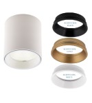 LED ceiling luminaires - Maxlight Tub Ceiling Lamp Round White+ Decorative Ring White RC0155/C0156 White C0155. - product 1