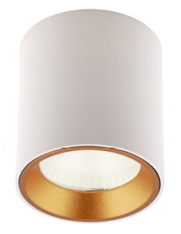 Maxlight Lampa Sufitowa Tub Okrągły Biały+ Pierścień Ozdobny Biały RC0155/C0156 White C0155 - produkt 2