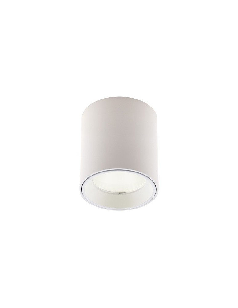 LED ceiling luminaires - Maxlight Tub Ceiling Lamp Round White+ Decorative Ring White RC0155/C0156 White C0155. - product kolory-swiatla.pl 4