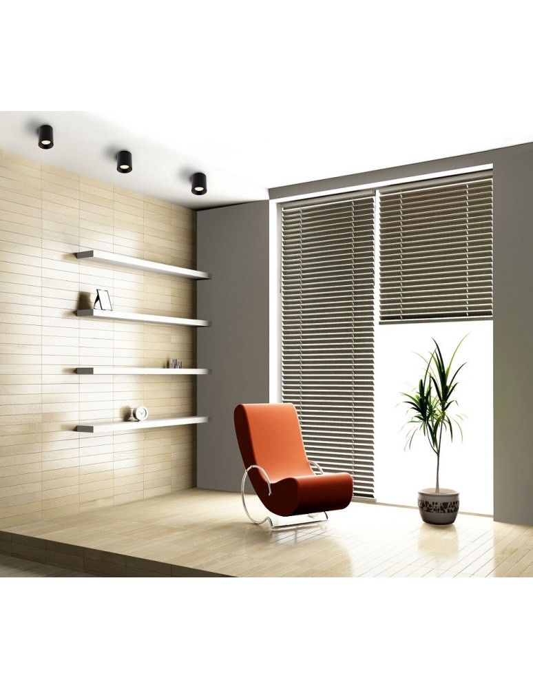 LED ceiling luminaires - Maxlight Chip Ceiling Lamp Black 4000K 8W C0163. - product kolory-swiatla.pl 3