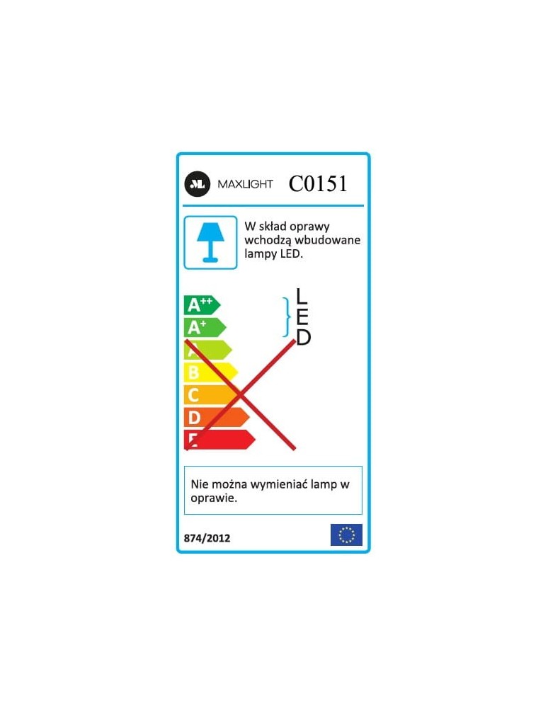 Hermetic ceiling luminaires - Maxlight Plazma Plafond Black IP54 C0151 - product kolory-swiatla.pl 4