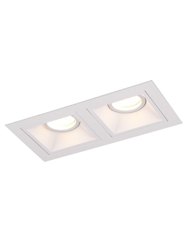 Square flush-mounted lamps - Maxlight Hit II Flush Mount White H0081. - product kolory-swiatla.pl 1