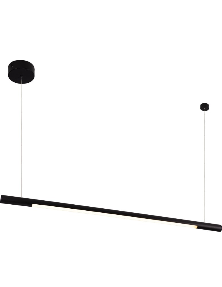 Pendant lamps over the island - Maxlight Horizon 100cm Organic Pendant Lamp Black P0354 - product kolory-swiatla.pl 1