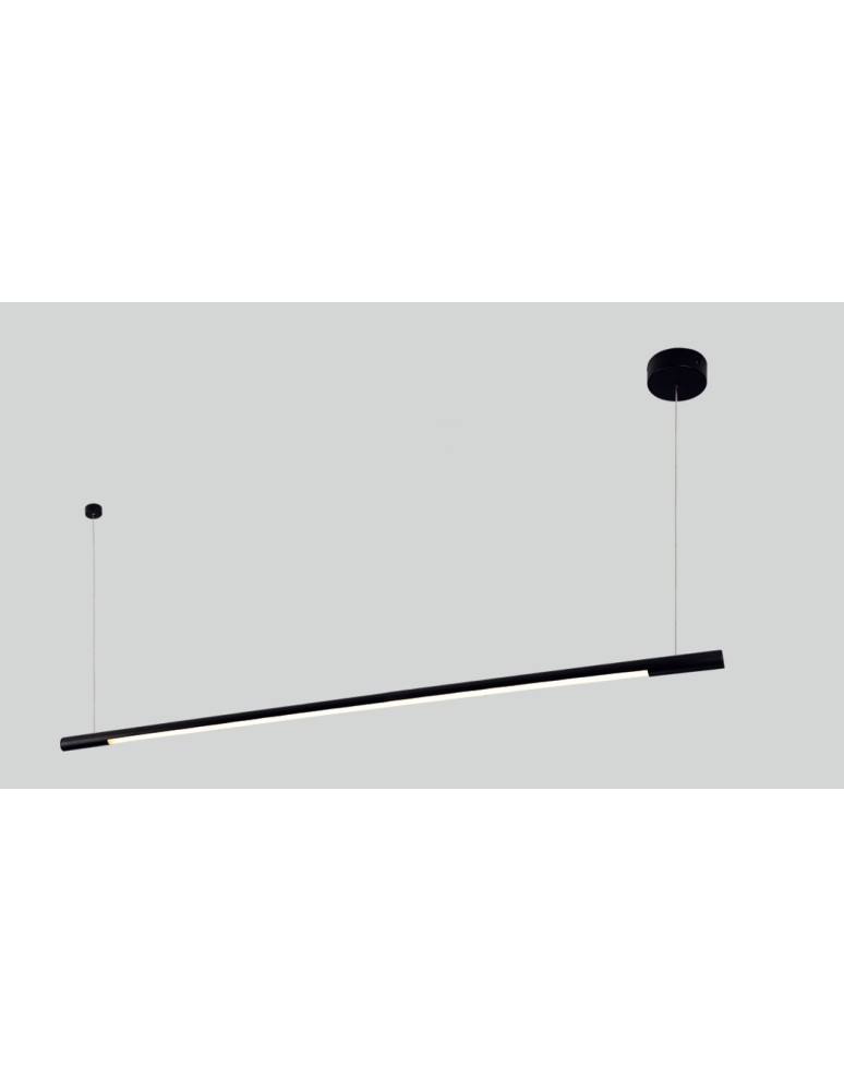 Pendant lamps over the island - Maxlight Organic Horizon 150cm Black P0358 Pendant Lamp. - product kolory-swiatla.pl 3