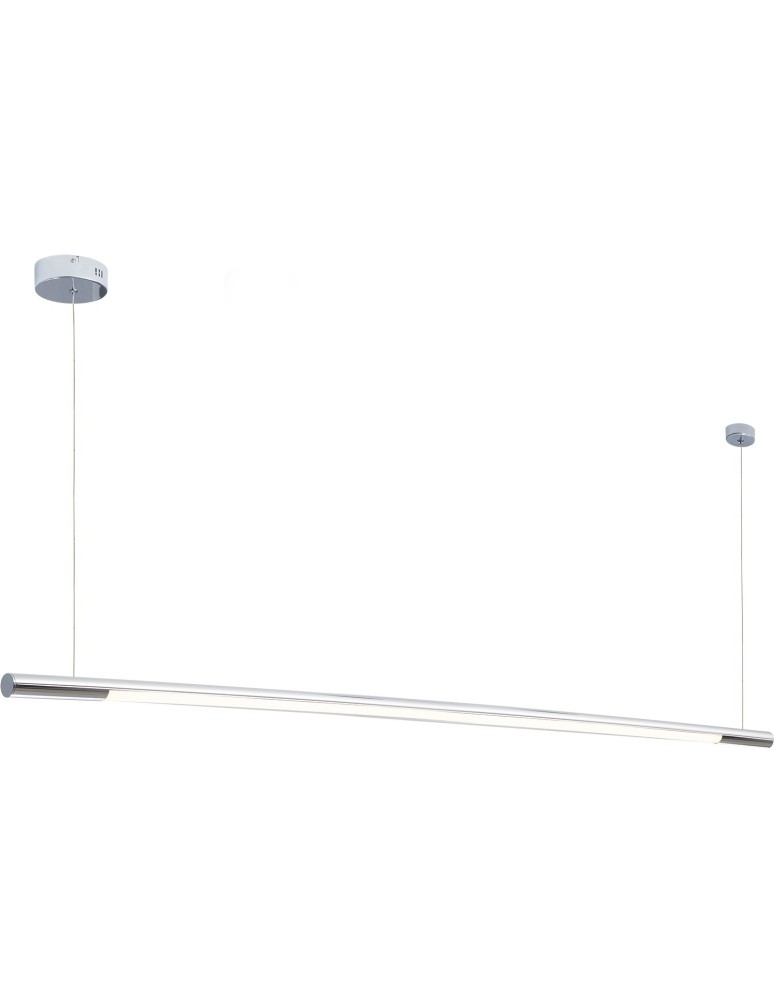 Pendant lamps over the island - Maxlight Organic Horizon 150cm Chrome P0359 Pendant Lamp. - product kolory-swiatla.pl 1