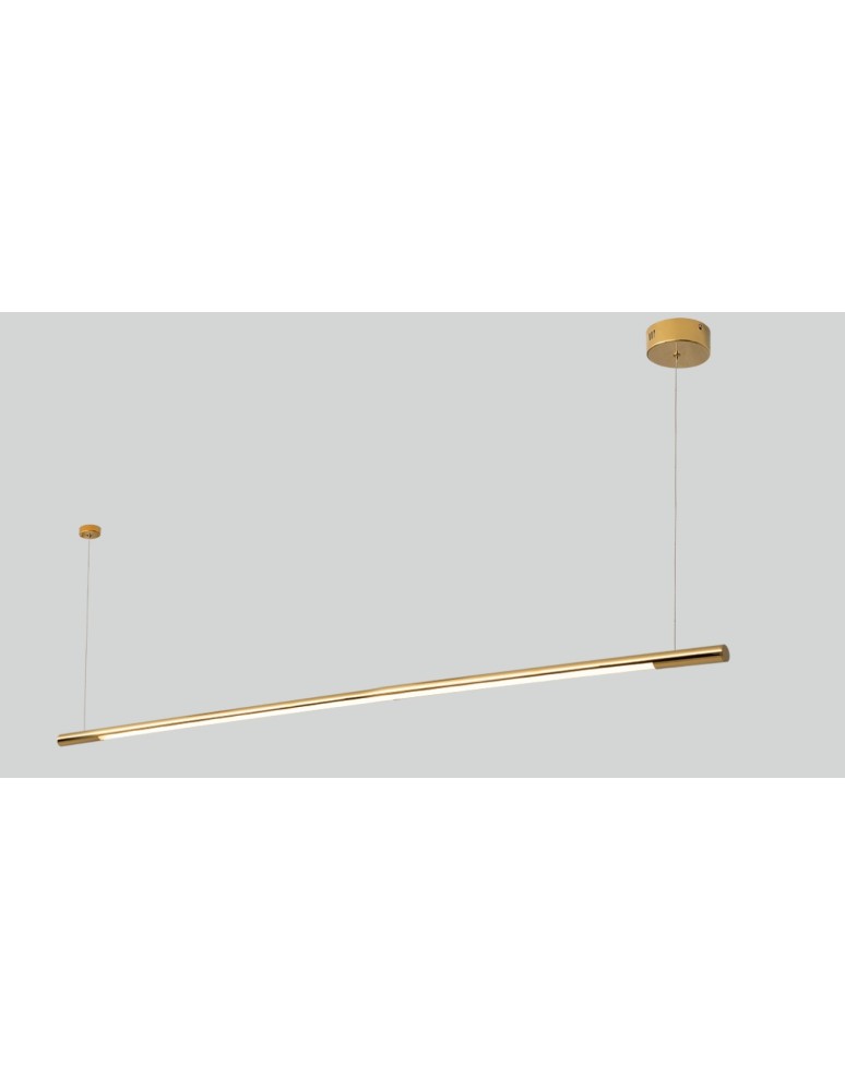 Pendant lamps over the island - Maxlight Organic Horizon 150cm Gold P0360 Pendant Lamp. - product kolory-swiatla.pl 3