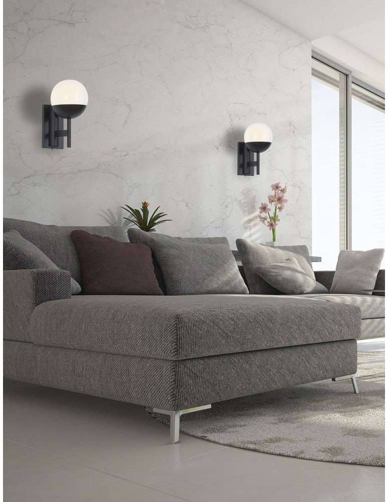 Modern wall lamps - Maxlight Wall lamp Dallas Black W0255 - product kolory-swiatla.pl 2