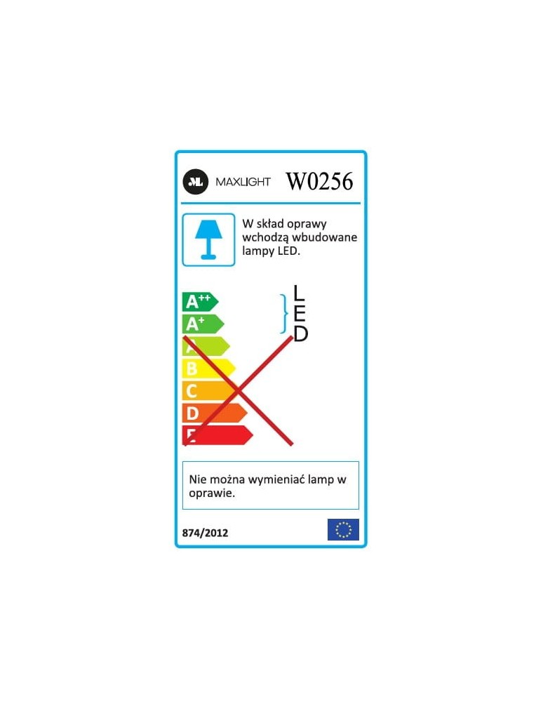 Modern wall lamps - Maxlight Wall lamp Silk W0256 - product kolory-swiatla.pl 5